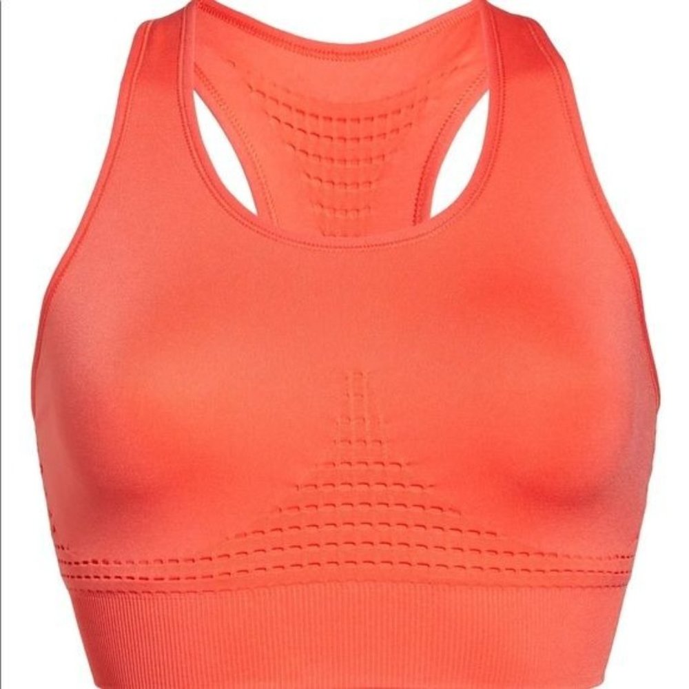 Sweaty Betty Stamina Sports Bra Size Medium Orange Red